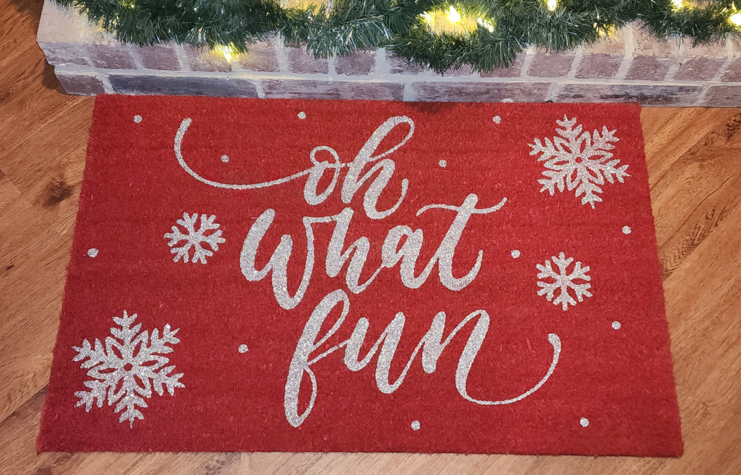 Oh What Fun Christmas Doormat