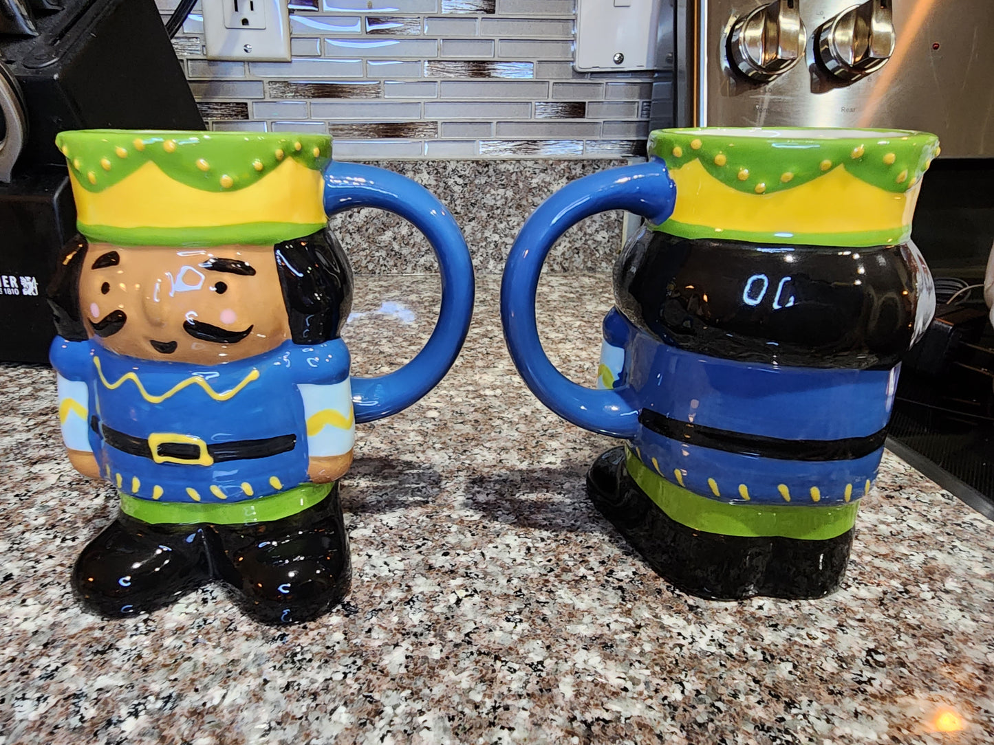 A Pair of Nutcracker Mugs (16 oz)