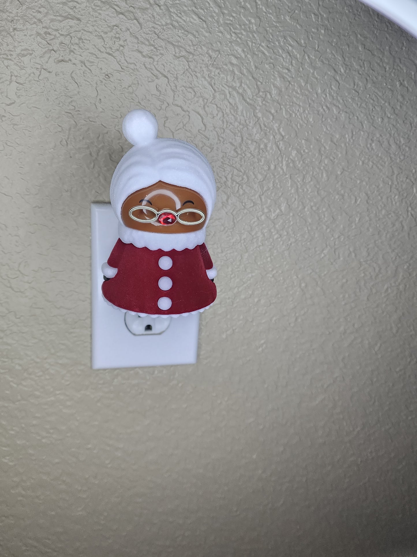 Black Mrs. Claus Wall Plug-In