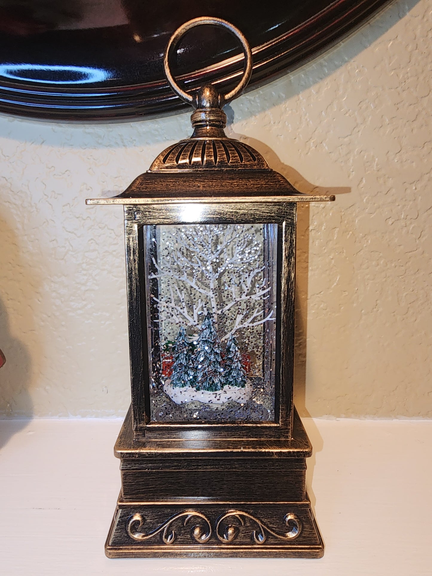 Snowman & Tree Light Up Lantern