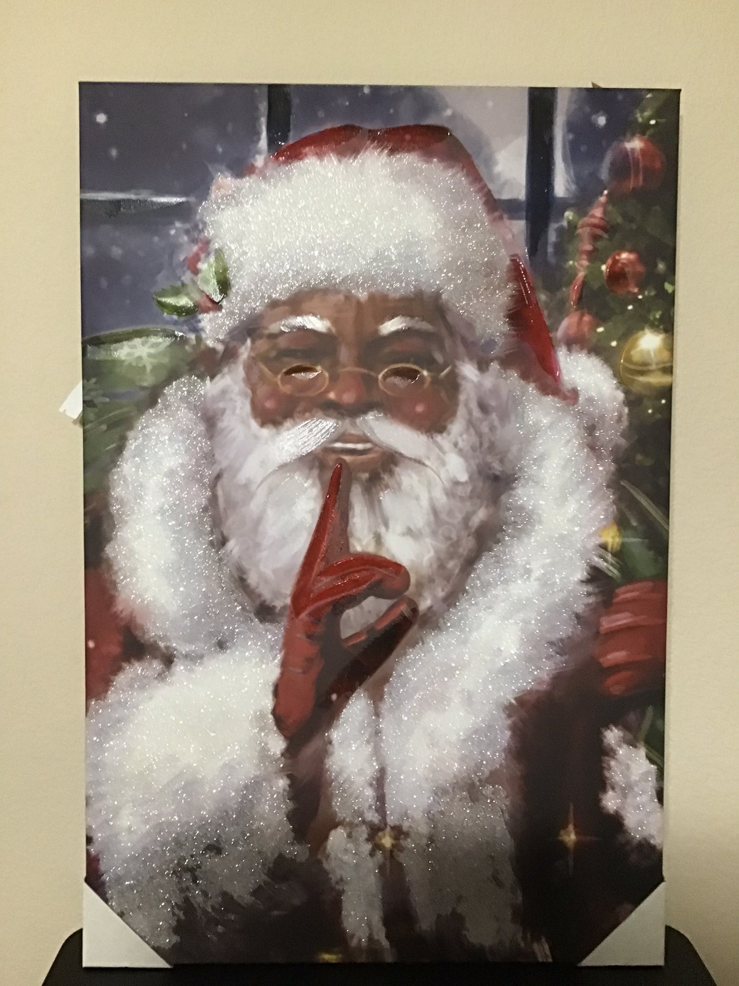 Shushing Santa Art