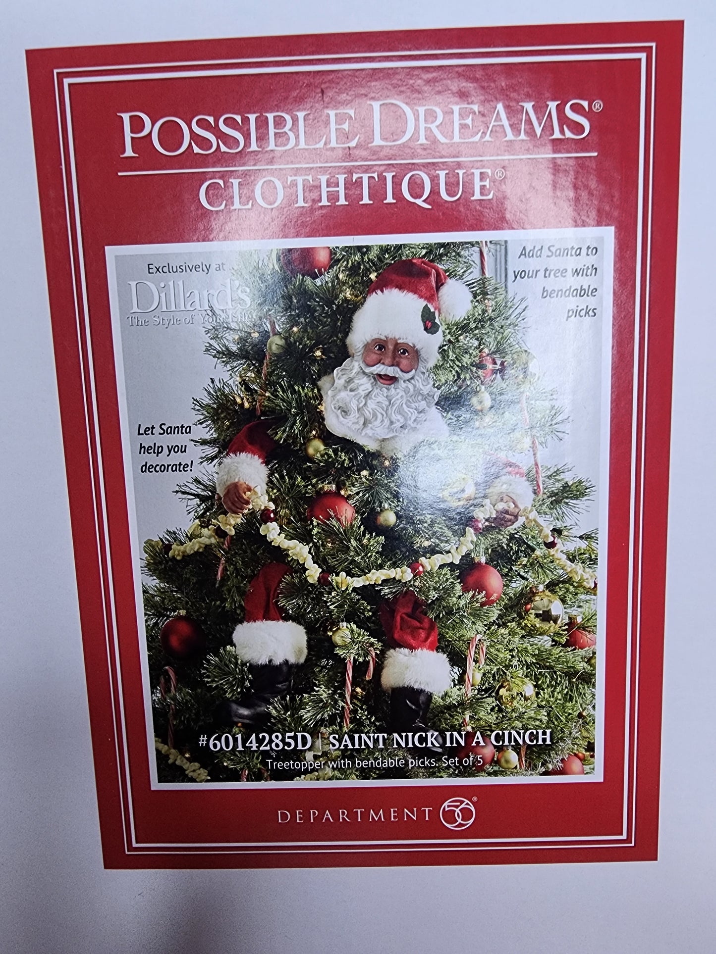 Possible Dreams Santa in a Cinch