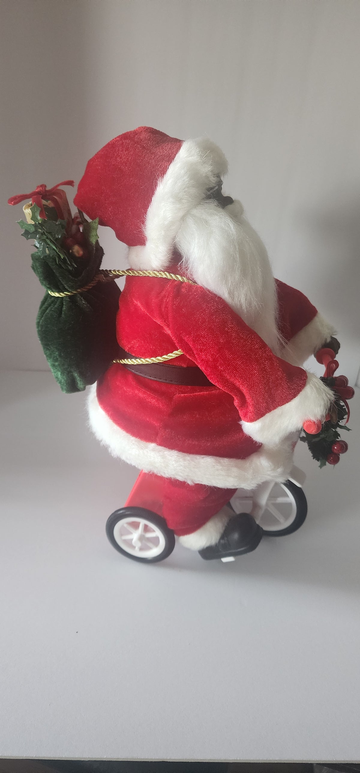 Bicycling Black Santa