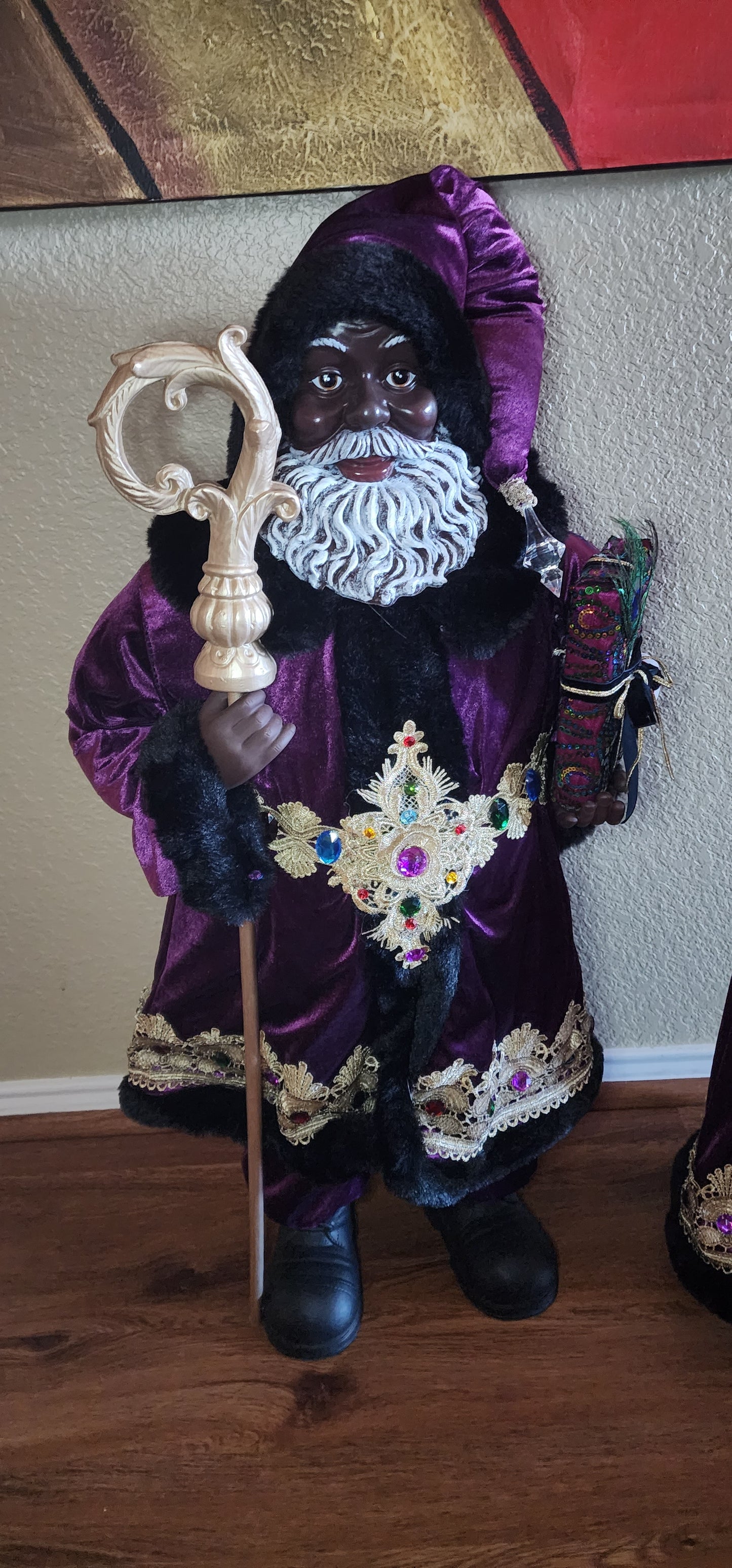 Mr. And Mrs. Claus in Purple